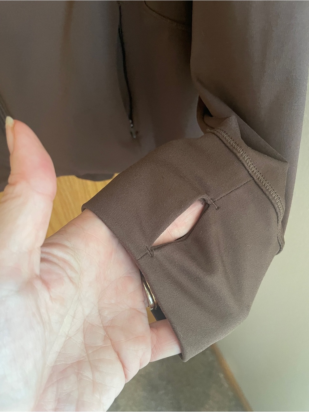 All in Motion Women's Full Zip Jacket -  Chocolate Brown XXL - Picture 4 of 6